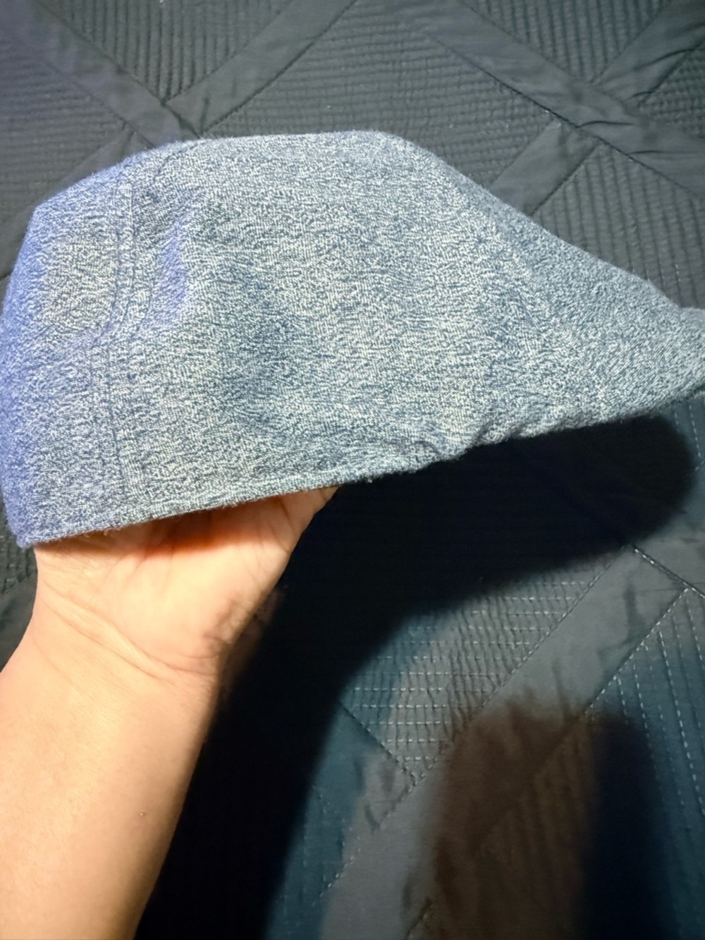 Levi's Light Blue Flat Cap - Textured Cotton Style